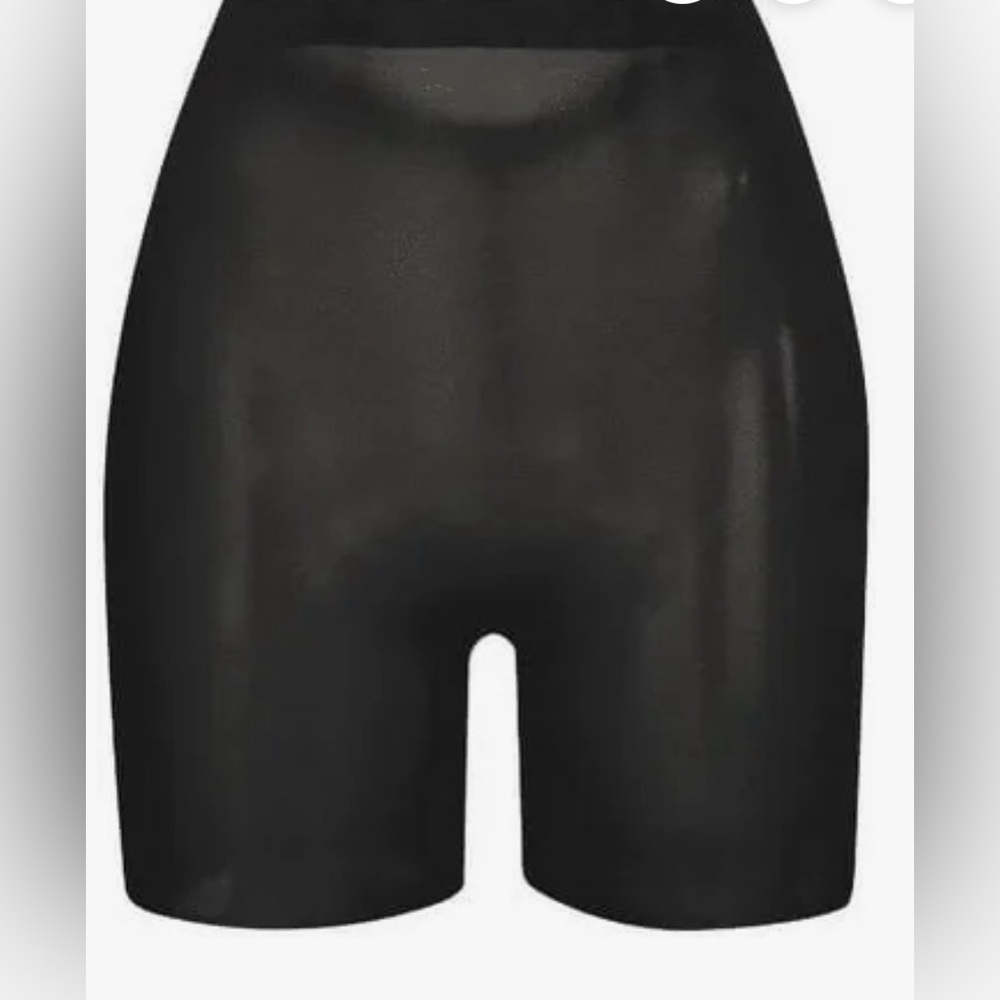 Skims Size XL Sheer Sculp Low Black Short Shapewear Panty Girdle Open Crotch - Picture 6 of 15